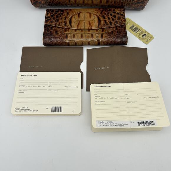 Vintage Brahmin Paris Barrel Purse & Whitney Wallet Set - Picture 2 of 14